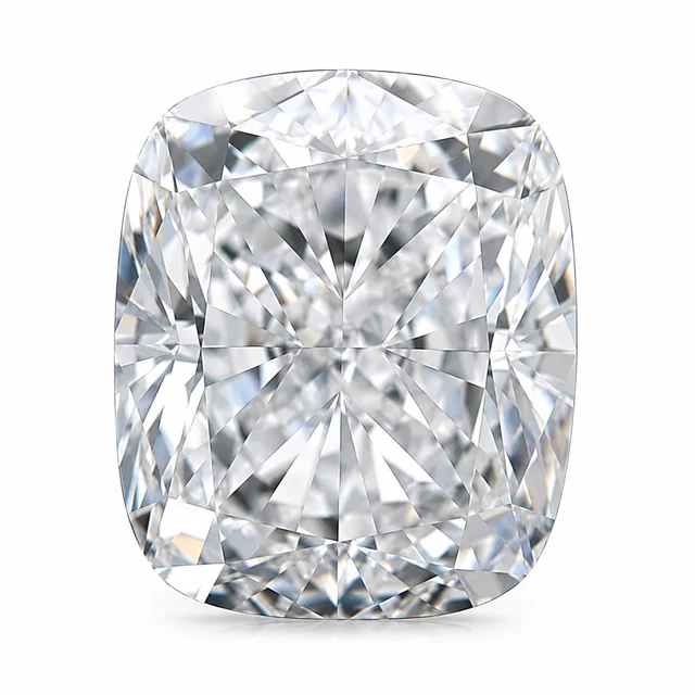 Cushion lab-grown diamond reference illustration